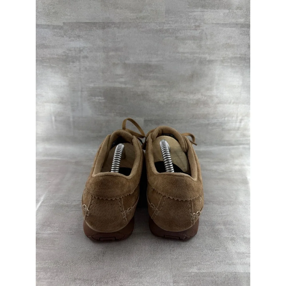Skechers Relaxed Fit Suede Leather Sneakers Brown 44703 Women Sz 8 Lace Up Shoes